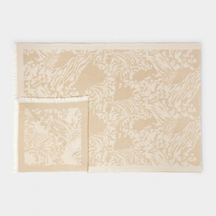 Katie Loxton Printed Blanket Scarf - Off White